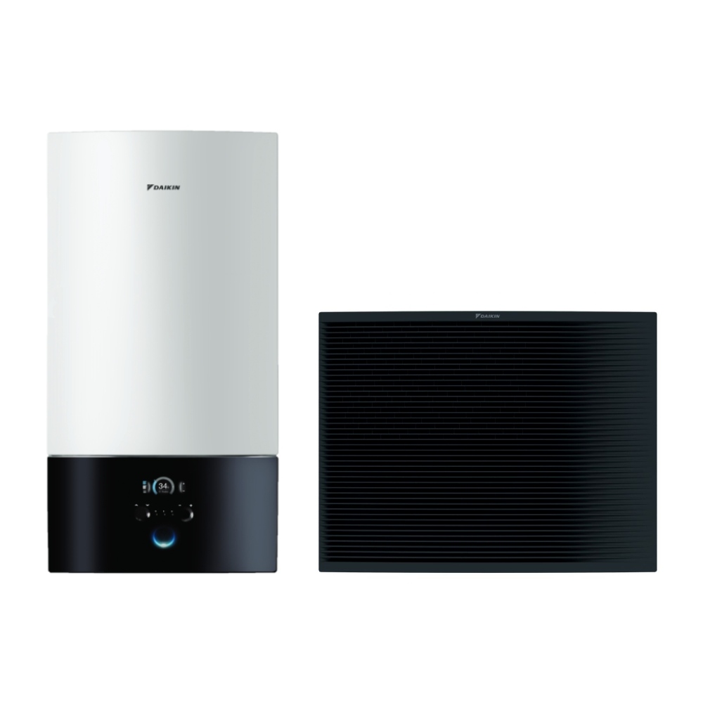 Pompă de căldură Daikin Altherma 3 H HT W ETBH — hidrobox și unitate externă EPRA