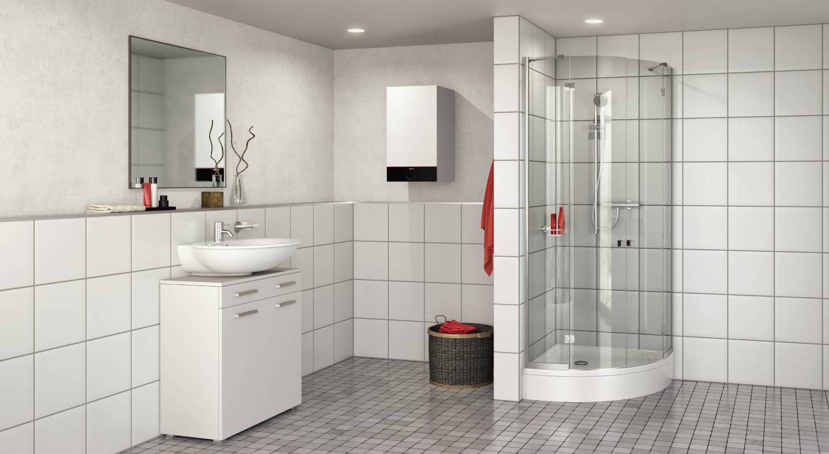 Viessmann Vitodens 100-W S1 centrală murală condensație 25kW Diamond Edge Vitopearlwhite ViCare WiFi