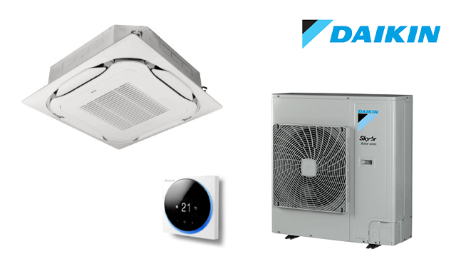 Aparat aer conditionat tip caseta Daikin SkyAir Advance FCAG125B RZASG125MV1 Round Flow 360 42000 BTU Inverter tavan birou mare spatiu comercial
