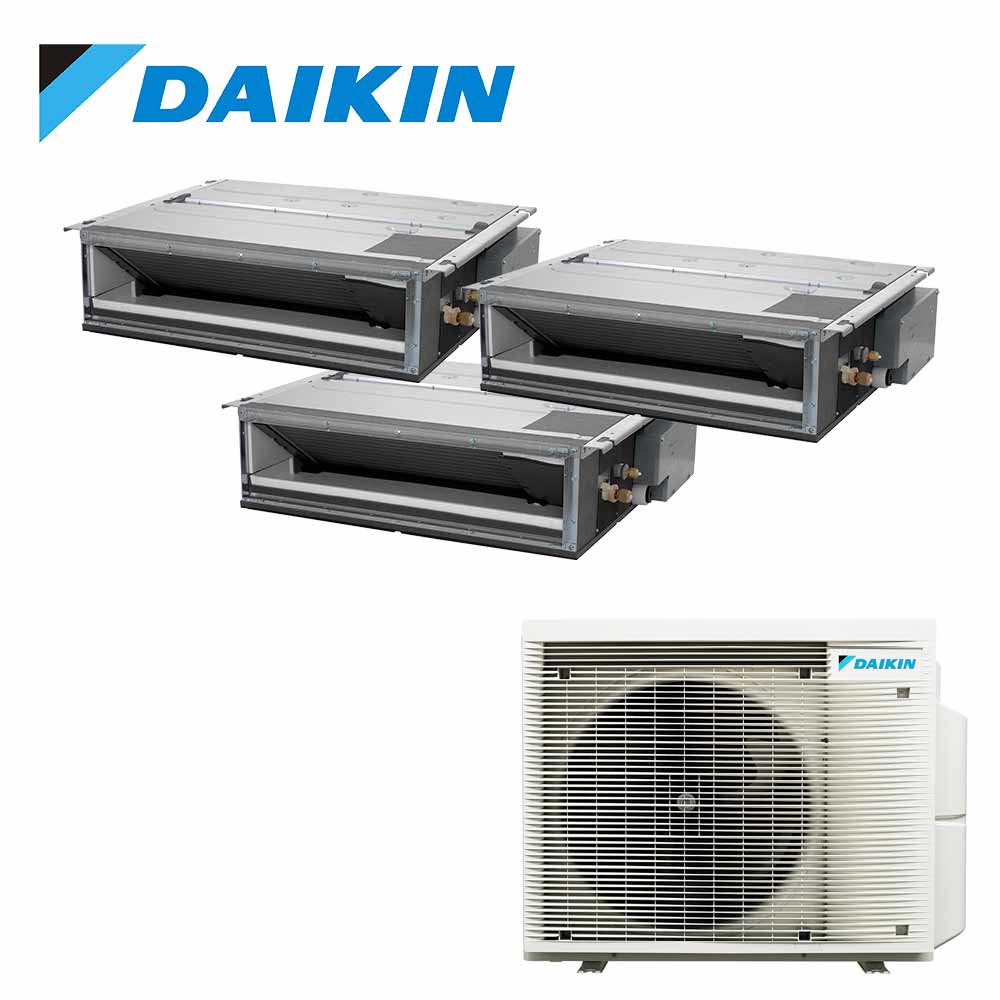 Daikin FDXM duct 3 unitati interioare multi-split 3MXM inverter R32 Bluevolution instalat plafon