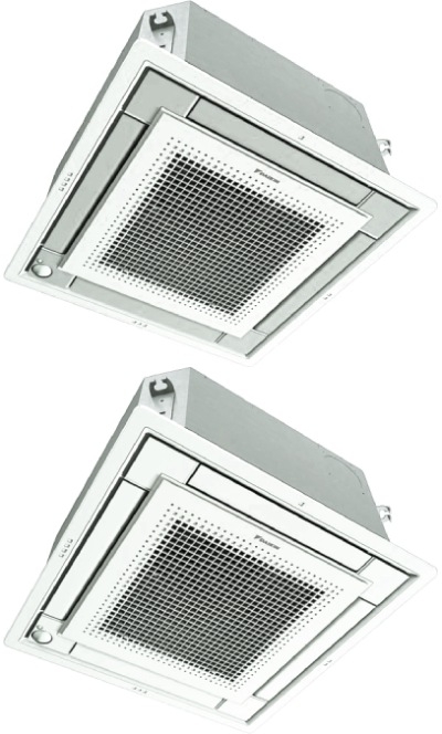 Unitate interioara Daikin FFA35A caseta tavan doua culori alb alb-argintiu design elegant