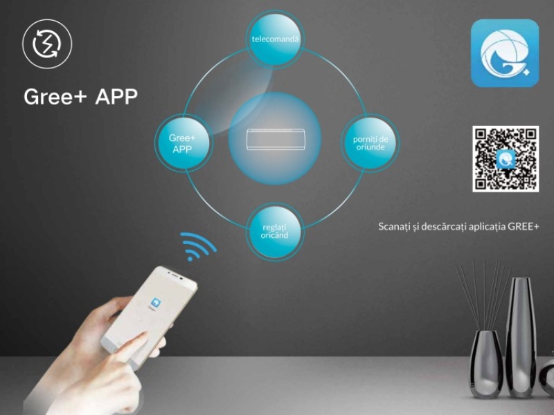 Control Wi-Fi pentru aer condiționat Gree Cosmo 9000 BTU