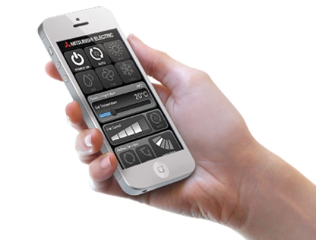 Control WiFi smartphone Mitsubishi MELCloud PLA-ZM50EA