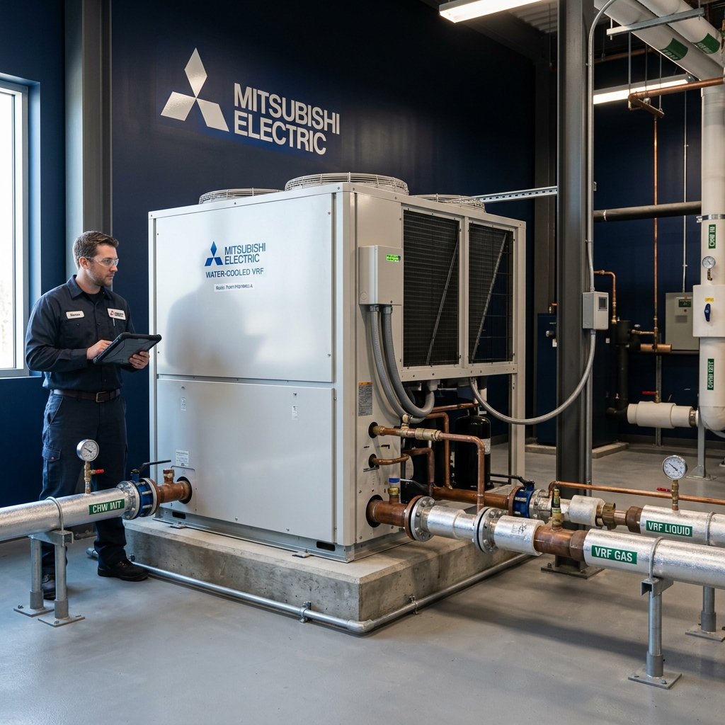 Mitsubishi Electric VRF Zubadan instalare comercială