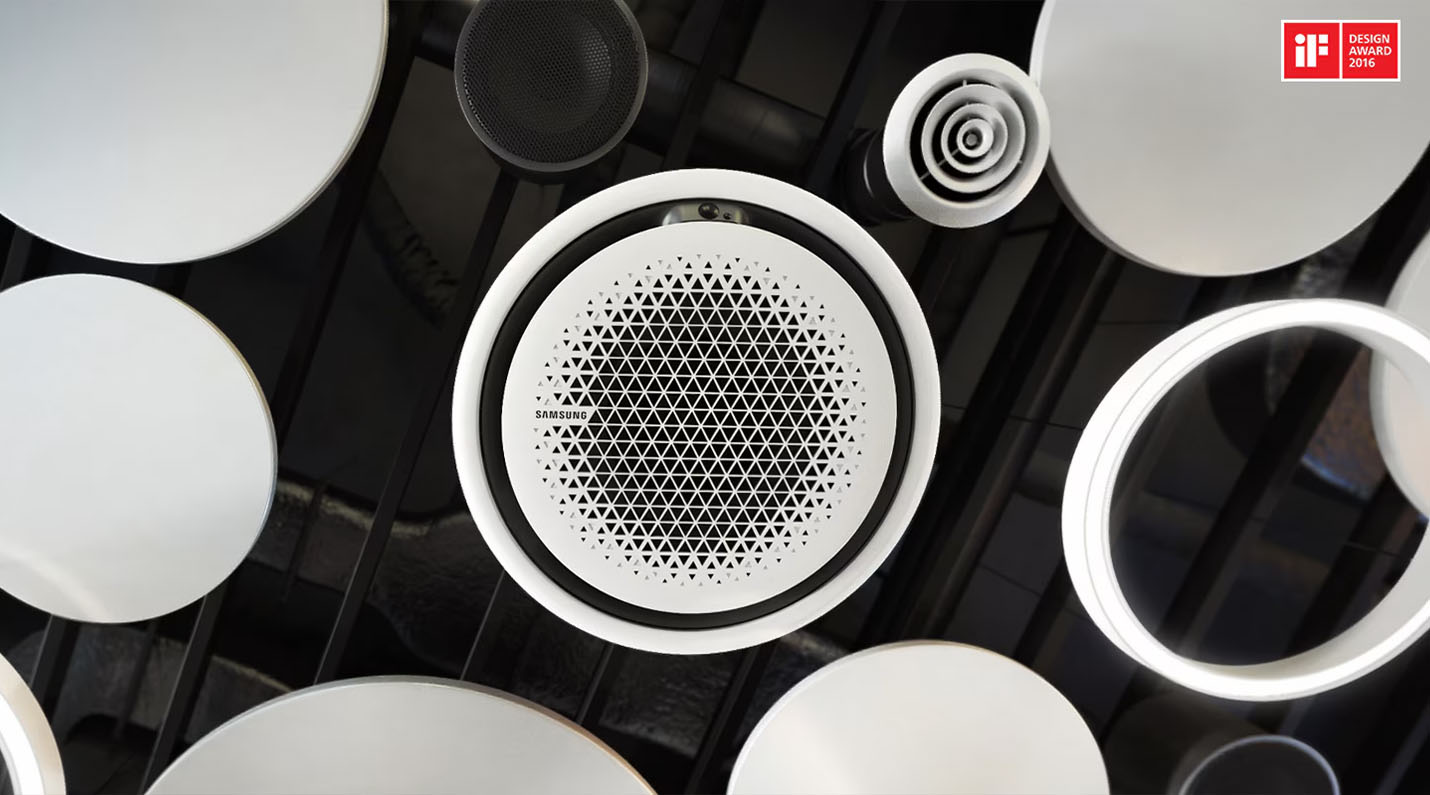 Samsung 360 Cassette 48000 BTU instalată în spațiu comercial