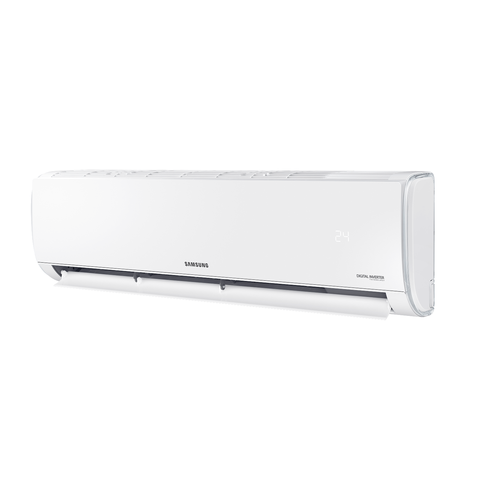 Samsung AR35 18000 BTU unitate interioară perspectivă cu clapetă deschisă