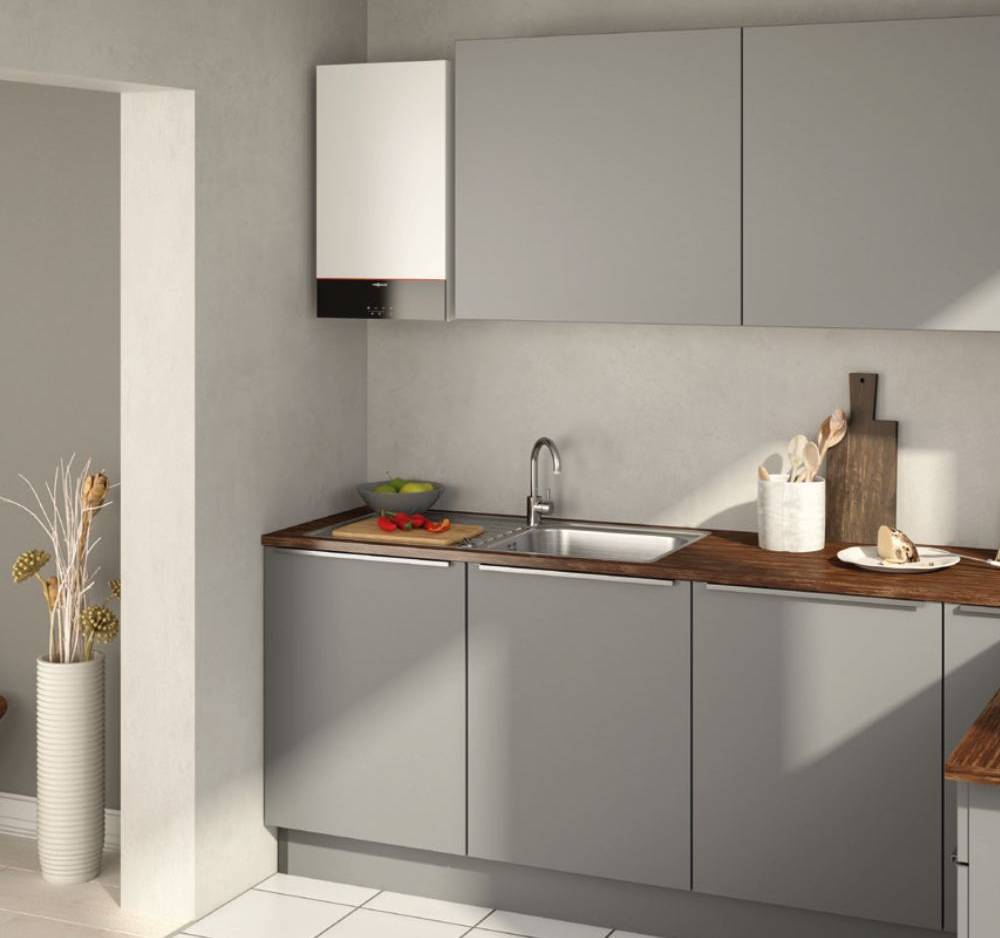 Vitodens 100-W S1 tip B1HF 32 kW pentru încălzire în pachet cu boiler