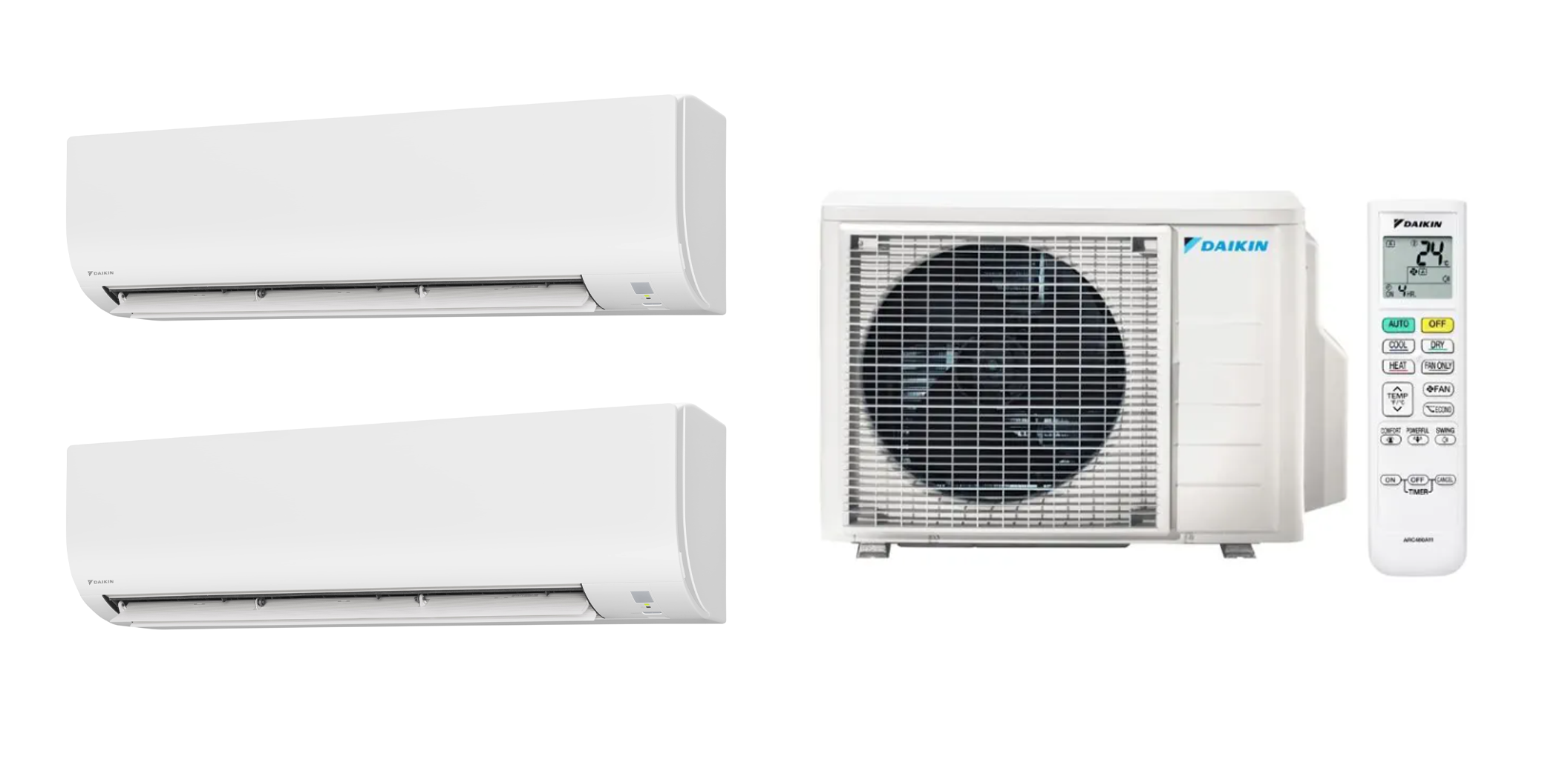 Multisplit Daikin Comfora cu doua unitati interioare FTXP25N si FTXP35N si unitate exterioara 2MXM50A Bluevolution