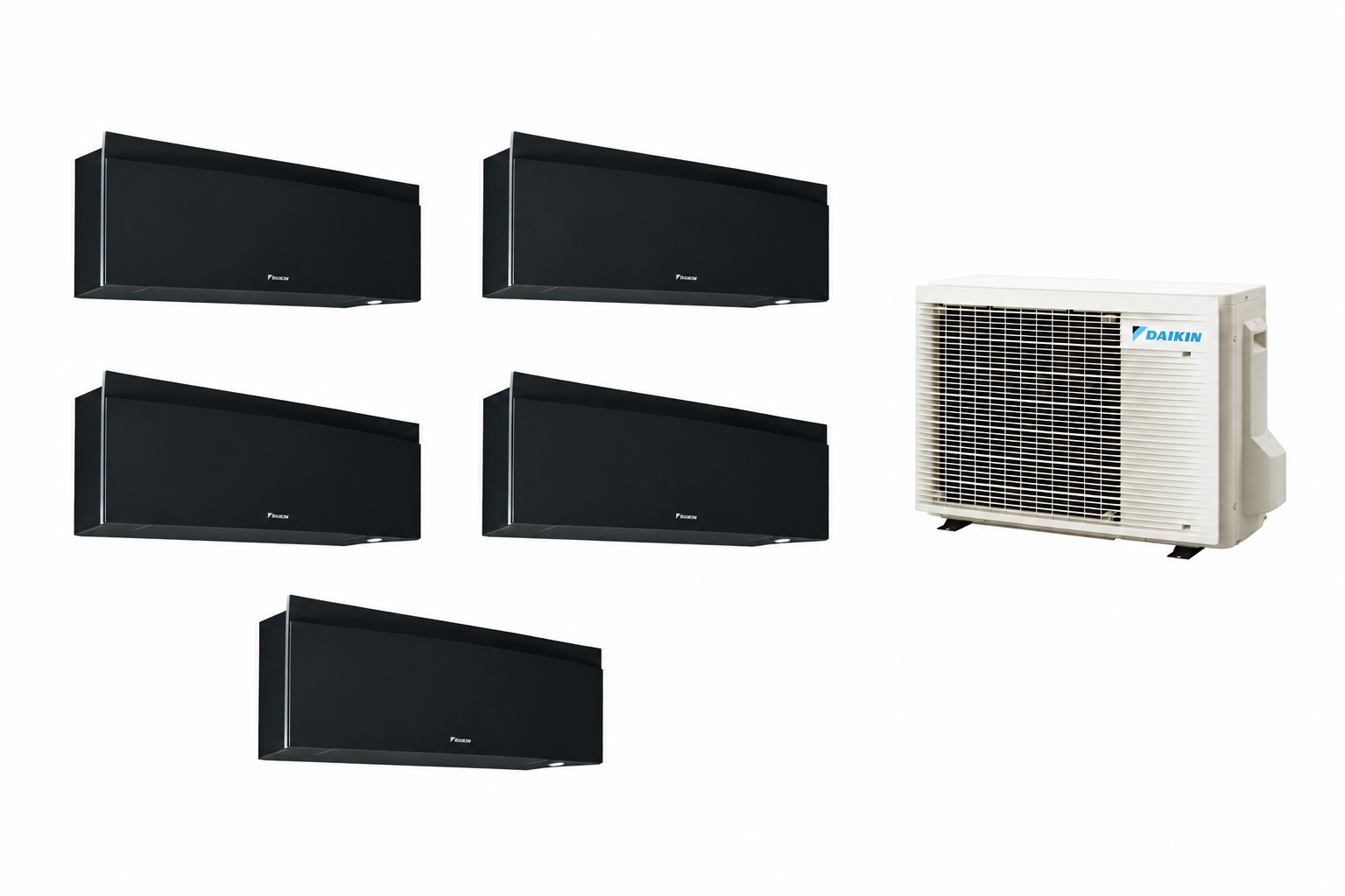 Multisplit Daikin Emura Black 5 zone — 4x FTXJ20AB FTXJ35AB 5MAXM90A