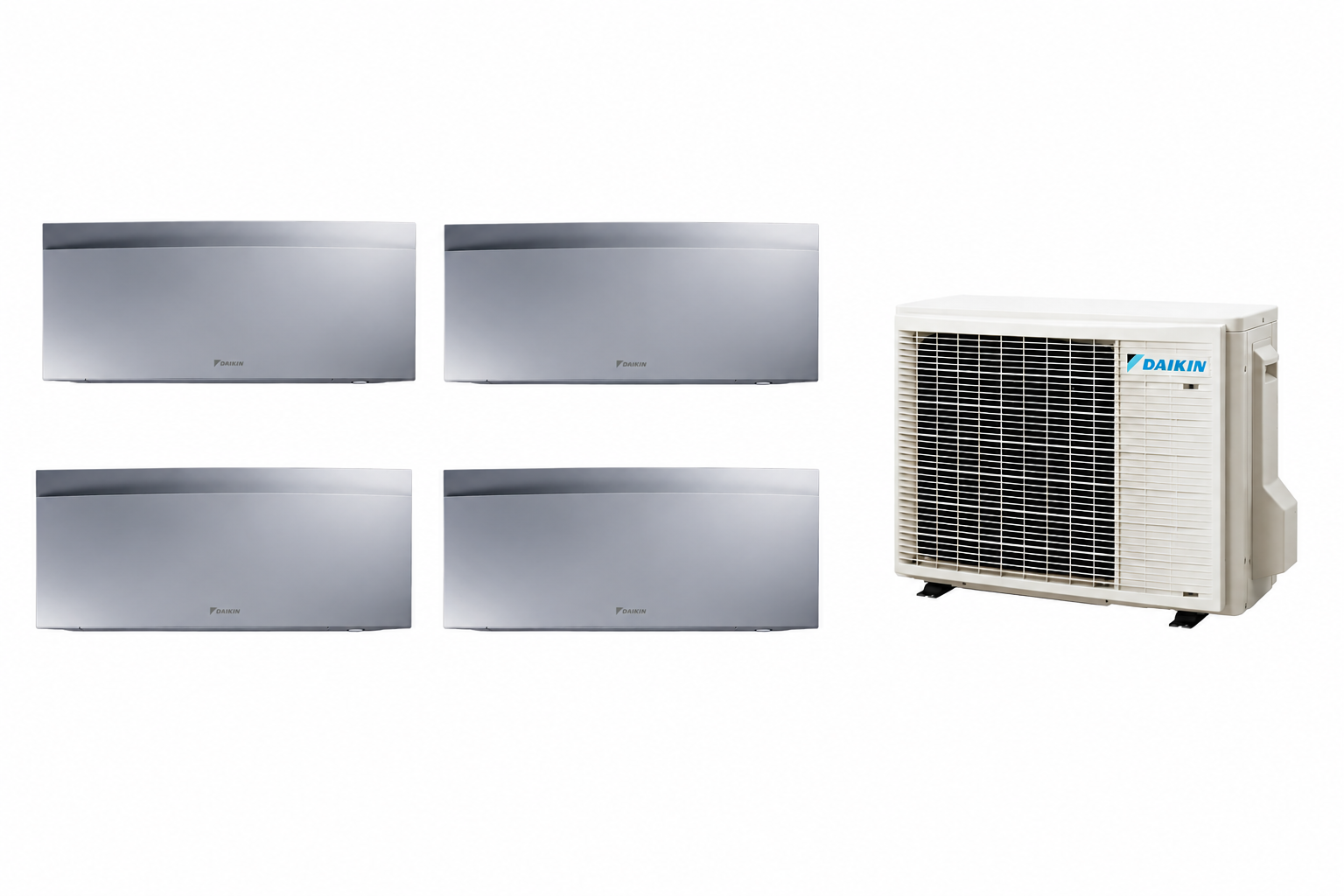 Multisplit Daikin Emura Silver 4 zone — 3x FTXJ20AS FTXJ35AS 5MXM90A