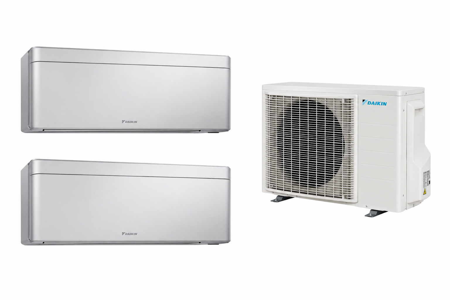 Multisplit Daikin Stylish Silver 2 zone, living și cameră copii