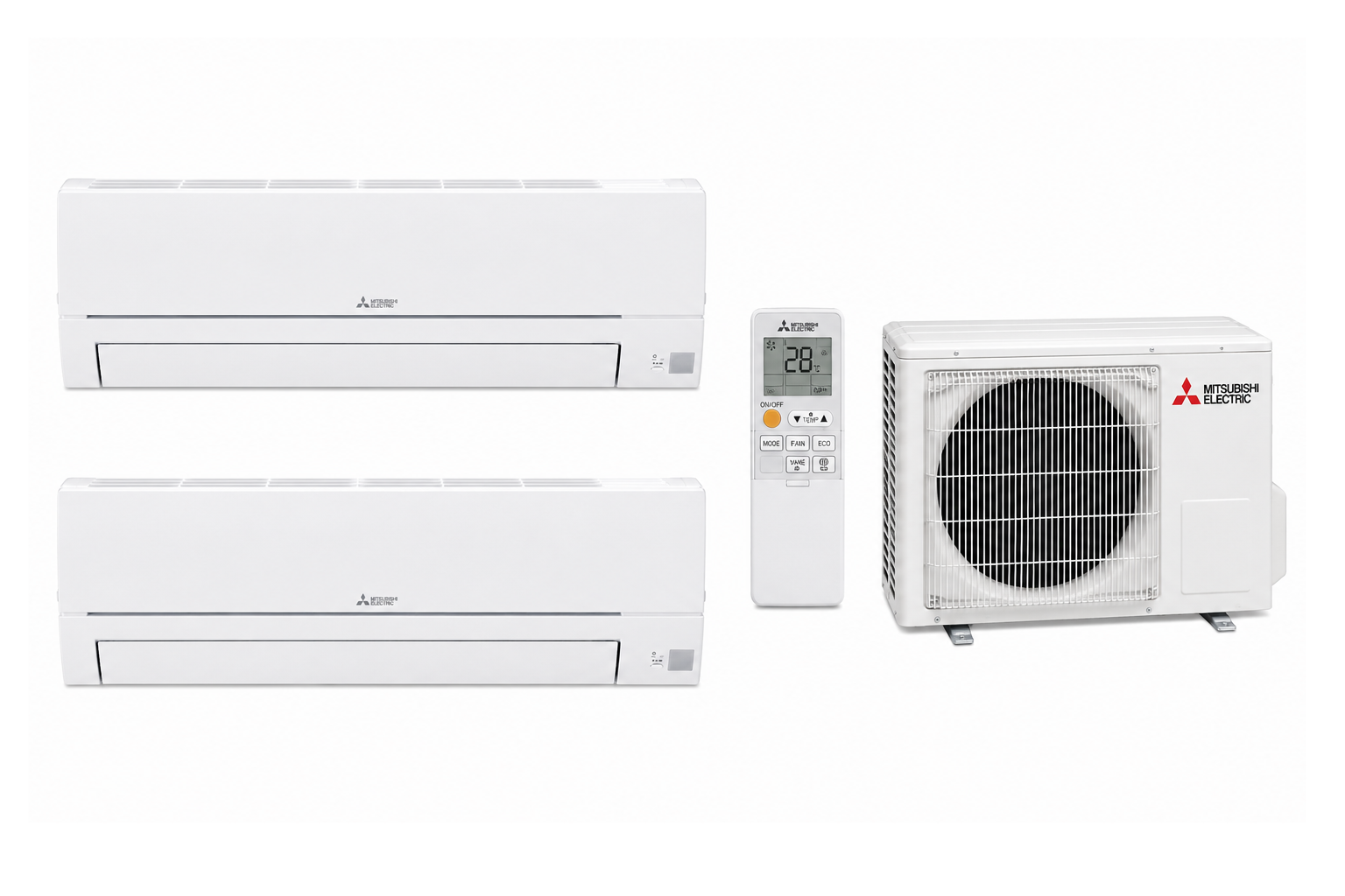 Multisplit Mitsubishi Electric MXZ-2HA50VF cu două unități MSZ-HR25VFK