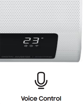 Samsung WindFree Avant control vocal Bixby Google Alexa hands-free